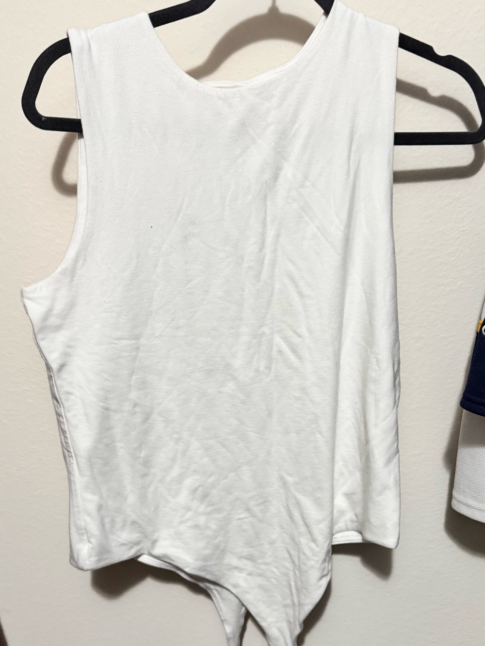 nuuds White Sleeveless Bodysuit